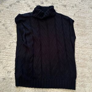 SHEIN Women’s Classic Black Turtleneck Sweater Vest